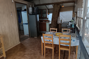 Roulotte con struttura fissa in campeggio