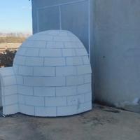 Carro carnevale Igloo festa a tema Natale