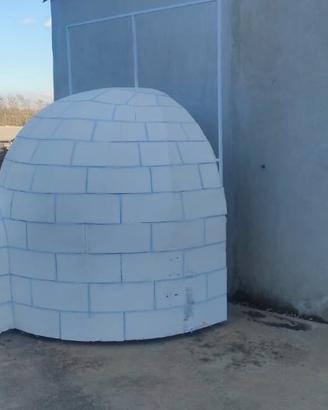 Carro carnevale Igloo festa a tema Natale