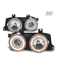 FARI BMW E34 E32 86-94 ANGEL EYES FONDO CROMATO