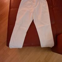 Pantaloni bianchi donna. Taglia 40. Marca Bon prix