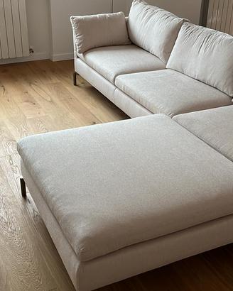 Divano Design Reef novamobili con Pouf