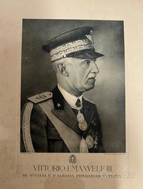 Raro Ritratto Ufficiale Vittorio Emanuele III