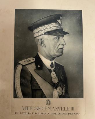 Raro Ritratto Ufficiale Vittorio Emanuele III
