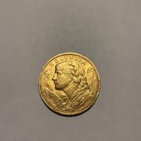 Moneta d’oro 20 Franchi Svizzeri