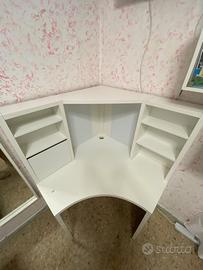 scrivania bianca angolare ikea