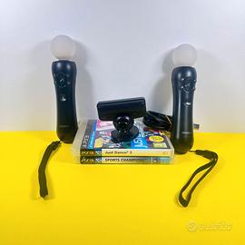 Lotto di due PSmove e Ps Camera e due giochi