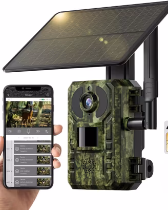 Fototrappola solare con SIM 4G Infrarossi