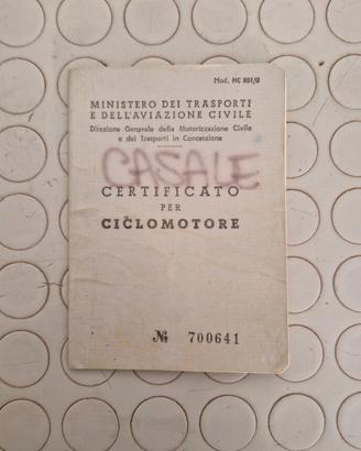 Libretto Piaggio Ciao 1972