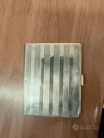 Porta sigarette in argento 800 vintage anni 60