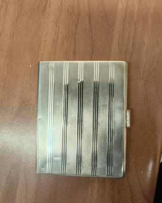 Porta sigarette in argento 800 vintage anni 60