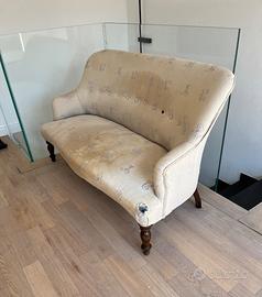 divanetto 3 posti anni '60 da restaurare