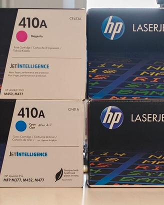 Set 4 Toner Originali HP 410A/X Nuovi e Sigillati