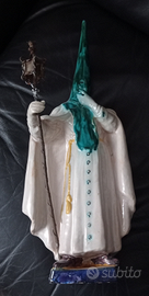 Antica Statua ceramica membro della confraternita