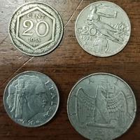 monete del regno in lotti da 4 monete 