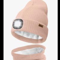 Cappello con luce e sciarpa