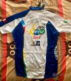 Maglia da ciclismo Mondiale Varese 2008 firmata