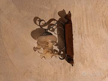 applique e lampadario vintage