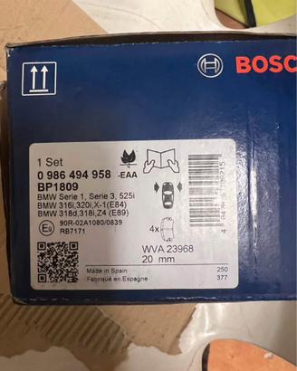 Pastiglie BMW Bosch anteriori