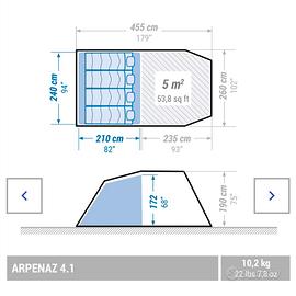 tenda da campeggio 4 posti 