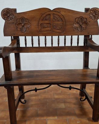 Panca in arte povera 