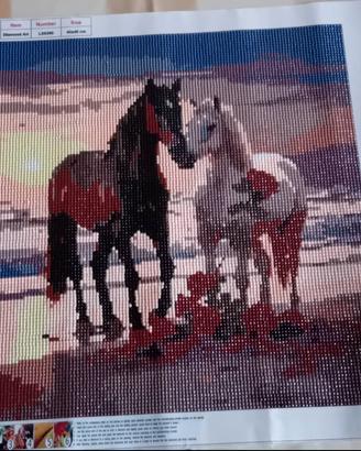 Quadro Cavalli Fatto a Mano Diamond Painting