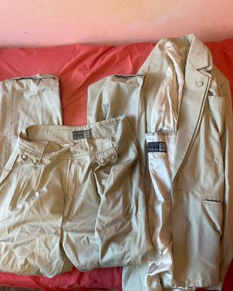 Abito Completo Uomo Vintage John Baker -100% Coton