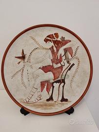 Vaso/anfora+Piatto handmade Greece