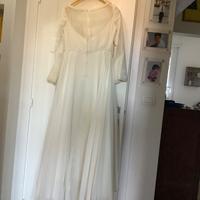 Abito da sposa splendida seta con macchie