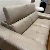 Divano 3 posti vera pelle relax elettrico