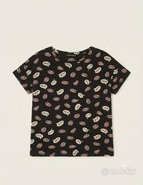 t-shirt nera donna