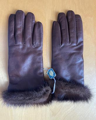 Guanti Vintage Donna VICTORIA Pelle e Pelliccia