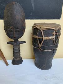 coppia di oggetti africani anni 70