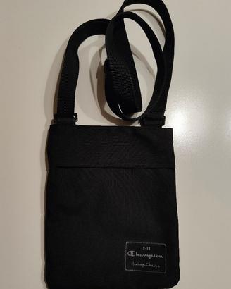 Tracolla uomo Champion, originale, colore nero