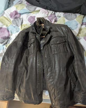 Giacca in vera pelle Projects & People stile biker