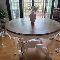 Tavolo rotondo shabby marca Dialma Brown 130 cm 