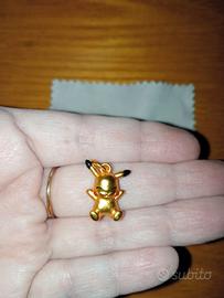2 CIONDOLi  Eveei e Pikachu METALLO PLACCATO ORO 