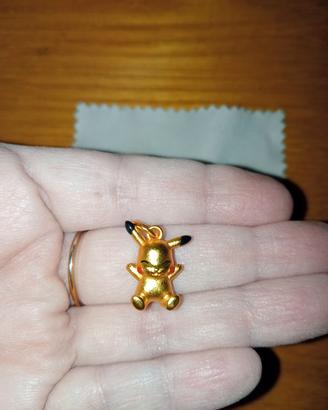 2 CIONDOLi  Eveei e Pikachu METALLO PLACCATO ORO 