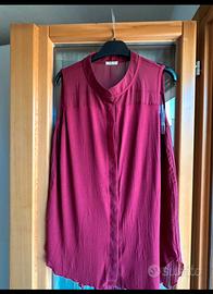 Bluse Canotta smanicata borgogna, Intimissimi, M