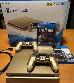 Playstation 4 Slim (Gold) 500GB + 2 dualshock