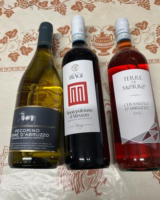Lotto n. 3 vini d’Abruzzo DOC/IGP