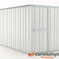 deposito attrezzi giardino 175x307cm 5,4mq bianco