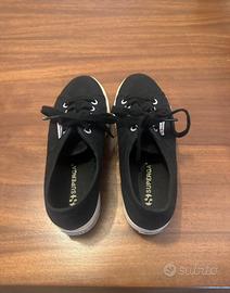 Superga Platform Nere