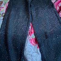 jeans ragazza/ donna nero con brillantini