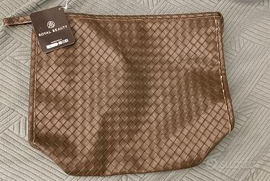 Beauty case pochette Royal Beauty intrecciata nuov