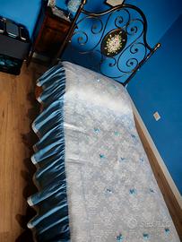 letto singolo completo in ferro battuto 