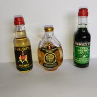 Mignon boccette liquore brandy e varie