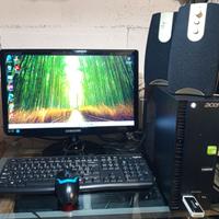 Pc fisso acer aspire xc - 705 postazione completa.