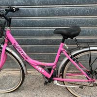 Bici donna rosa
