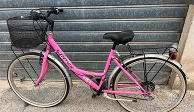 Bici donna rosa